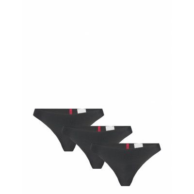 Triplet Thong C.cut Stringtrosa Underkläder Svart HUGO