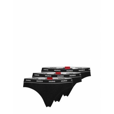HUGO Triplet Thong Stripe Svart