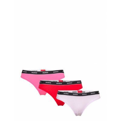 Triplet Thong Stripe Stringtrosa Underkläder Rosa HUGO