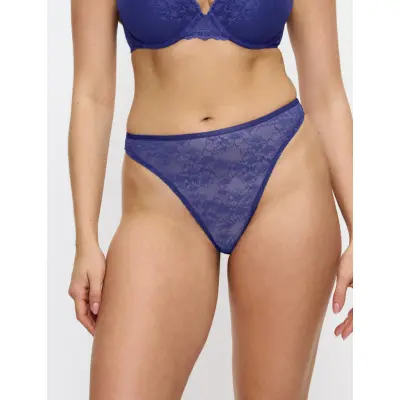 Triumph Bright Spotlight High Leg String - Blue - 40