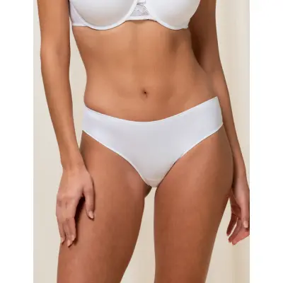 Triumph Lovely Micro Brazilian String - White - M