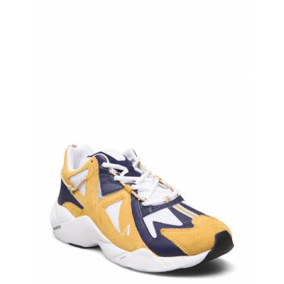 Tuzon Suede W13 H Y Mustard Patriot Blue - Men Låga Sneakers Multi/patterned ARKK Copenhagen