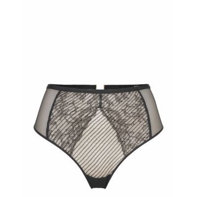 Txture High-Waisted Thong Stringtrosa Underkläder Svart Chantelle X