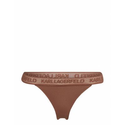 Ultralight Logo Thong *Villkorat Erbjudande Stringtrosa Underkläder Rosa Karl Lagerfeld