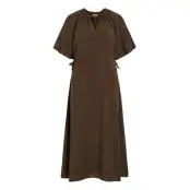Vila Vihekla O-Neck 2/4 Midi Dress - Brown - 42