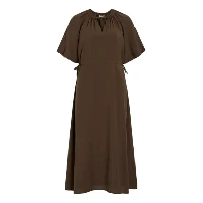 Vila Vihekla O-Neck 2/4 Midi Dress - Brown - 42
