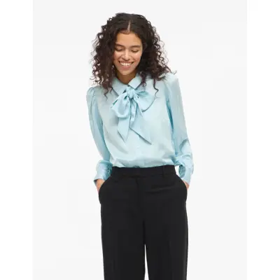 Vila Vilucha L/S Shirt/Bfs - Blue - 38