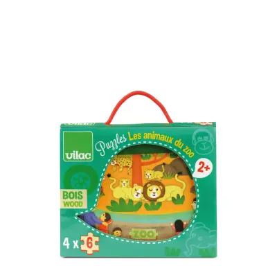 Vilac Zoo Puzzle - Multi/patterned - ONE SIZE