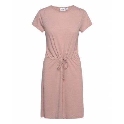 Vimo Y S/S String Dress /1/Ka *Villkorat Erbjudande Dresses T-shirt Dresses Rosa Vila