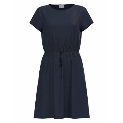Vimo Y S/S String Dress /1/Ka *Villkorat Erbjudande Dresses T-shirt Dresses Marinblå Vila