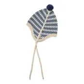 Wheat Knit Bonnet Liro - Blue - 1-3M