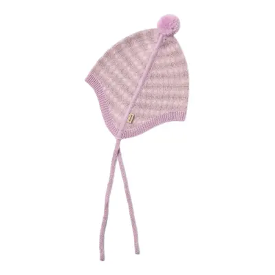 Wheat Knit Bonnet Liro - Pink - 0-1M