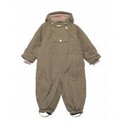 Wisti Snowsuit Outerwear Coveralls Snow/ski Coveralls & Sets Khakigrön Mini A Ture