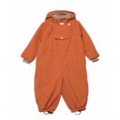 Wisti Snowsuit Outerwear Coveralls Snow/ski Coveralls & Sets Orange Mini A Ture