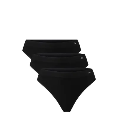 Women's Bamboo Thong 3-Pack Sport Panties Thong Multi/patterned Danish Endurance
