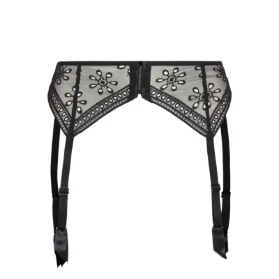 Prisca Suspender Belt Lingerie Garter Belts Svart Passionata