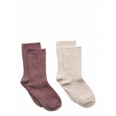 2 Knit Socks Pack Sockor Strumpor Multi/patterned Mango