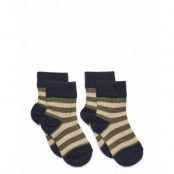 2 Pack Classic Striped Socks Sockor Strumpor Green FUB