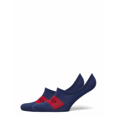 2P Low Cut Label Cc Ankelstrumpor Korta Strumpor Blå HUGO