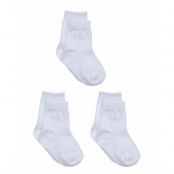 3-Pack Cotton Socks Sockor Strumpor White Melton
