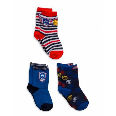 3 Pack Socks Sockor Strumpor Multi/patterned Marvel
