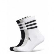 3-Stripes Cushi D Crew Socks 3 Pairs Underwear Socks Regular Socks Vit Adidas Performance