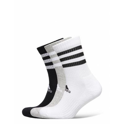 3-Stripes Cushi D Crew Socks 3 Pairs Underwear Socks Regular Socks Vit Adidas Performance
