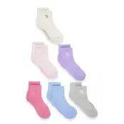 Abercrombie Kids 6Q-6Pk Quarter Sock - Multi/patterned - 37.5-40