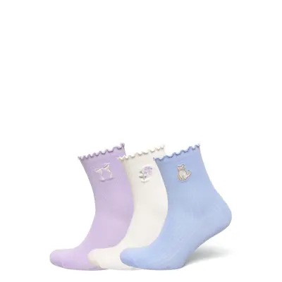 Abercrombie Kids Hq-3Pk Half Crew Sock - Multi/patterned - 27/35