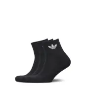adidas Originals 1/4 Socks 3P - Black - 43-45