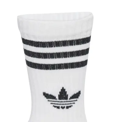 adidas Originals Crew Sock 3P - Black - 31-33