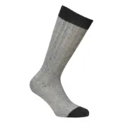 Alpacasocks&Co Merino Silk Rib Crew 1-Pack - Grey - 42-45