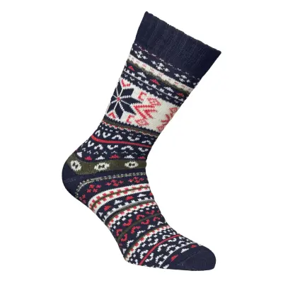 Alpacasocks&Co Winter Alpaca Star - Navy - 39-42