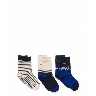 Alpine Jacquard Socks 3-Pack Sockor Strumpor Multi/patterned GANT