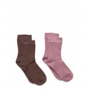 Minymo Ankle Sock - Rib Multi/patterned