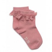 Minymo Ankle Sock W. Lace Rosa