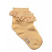 Minymo Ankle Sock W. Lace Gul