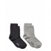 Ankle Sock W. Lurex Sockor Strumpor Grey Minymo