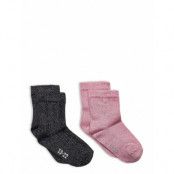 Minymo Ankle Sock W. Lurex Rosa