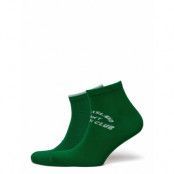 Ankle Socks 2-Pack *Villkorat Erbjudande Ankelstrumpor Korta Strumpor Grön GANT