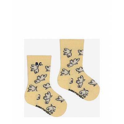 Bobo Choses Baby Freedom Bird All Over Short Socks Gul