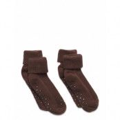 Minymo Baby Rib Sock W. Abs Brun