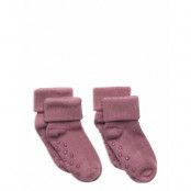 Minymo Baby Rib Sock W. Abs Rosa