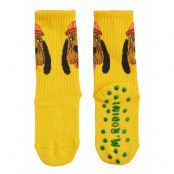 Bloodhound 1-Pack Antislip Socks Strumpor Non-slip Yellow Mini Rodini