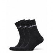 C Lin Crew 3P Sport Socks Regular Socks Svart Adidas Performance