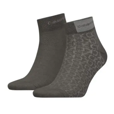 Calvin Klein 2-pack Badge Quarter Men Sock