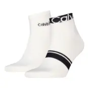 Calvin Klein 2-pack Cotton Logo Stripe Ankle Socks