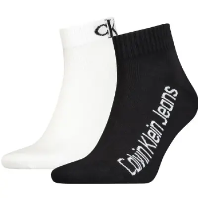 Calvin Klein 2-pack Quarter Logo Socks