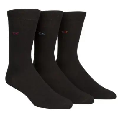 Calvin Klein 3-pack Maddox Flat Knit Socks Gift Box