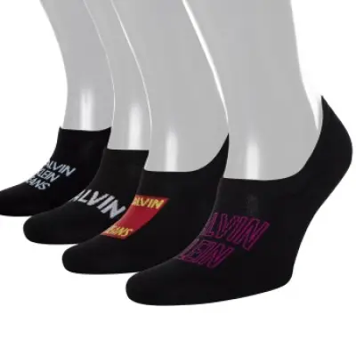 Calvin Klein 4-pack Queens Logo Liner Socs